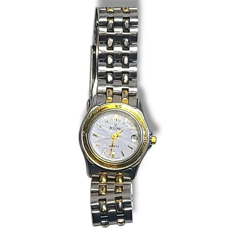 Bulova white dial